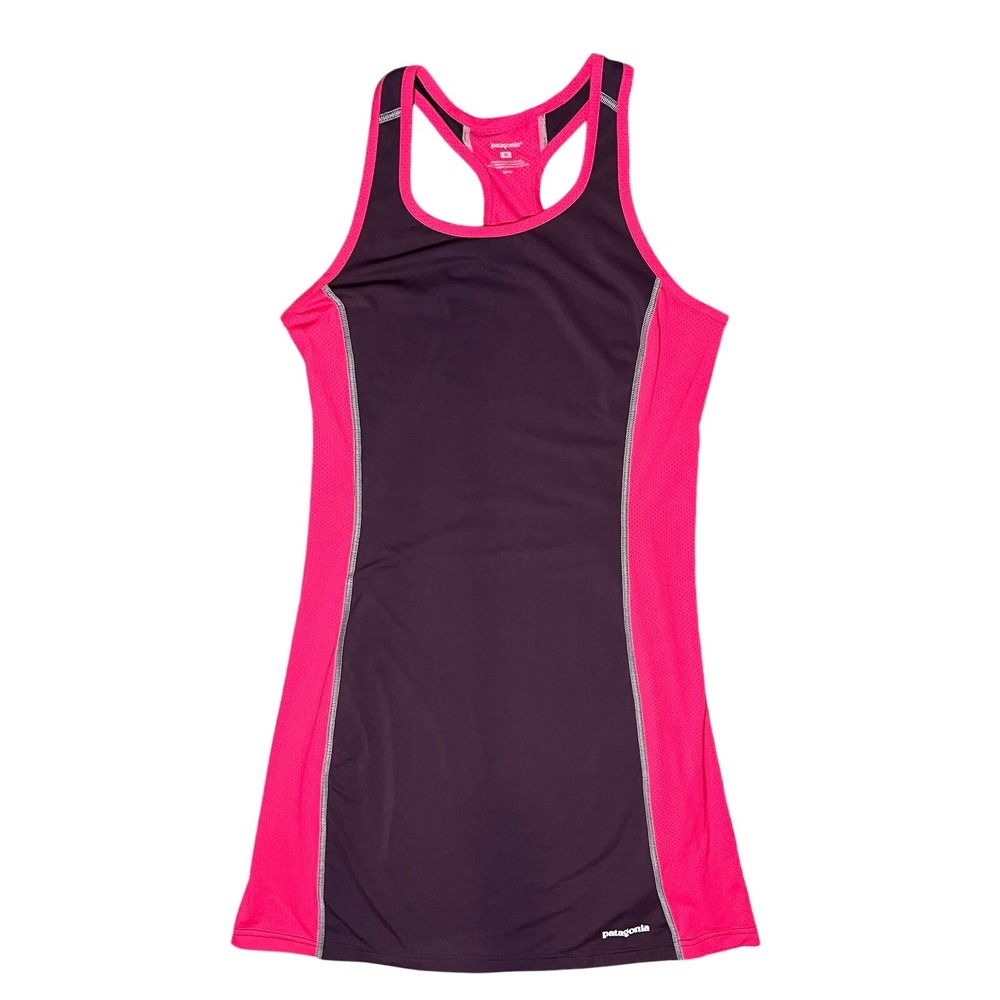 Patagonia All Weather Active Tennis Dress Medium Pink Purple Racerback Hike NWOT